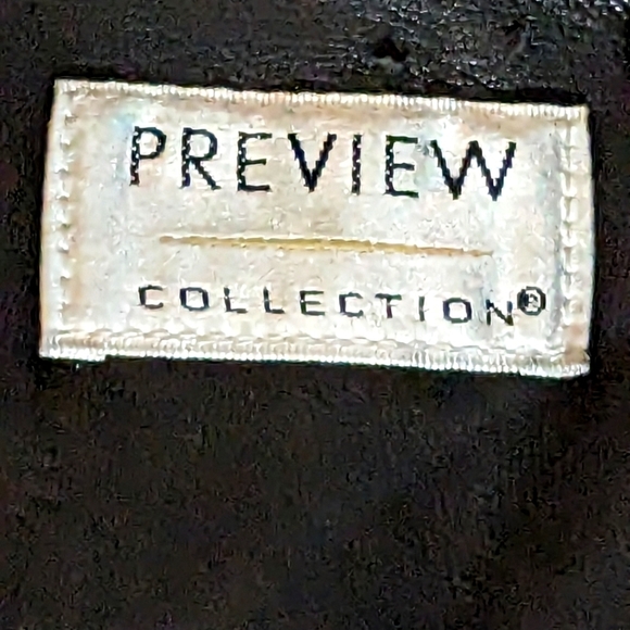 Preview Collection Genuine Lamb Skin Leather Button Up Jacket Blazer Size Large - Picture 8 of 13